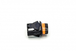 Кнопка подсветки GEFEST, ПКН-507-223 овал (черная)
