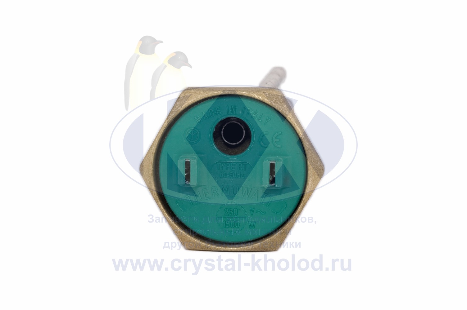 Тэн 1,5 кВт, RTØ42мм, L-200+260мм резьба под анод M6 182315 WTH022UN (50шт/кор)
