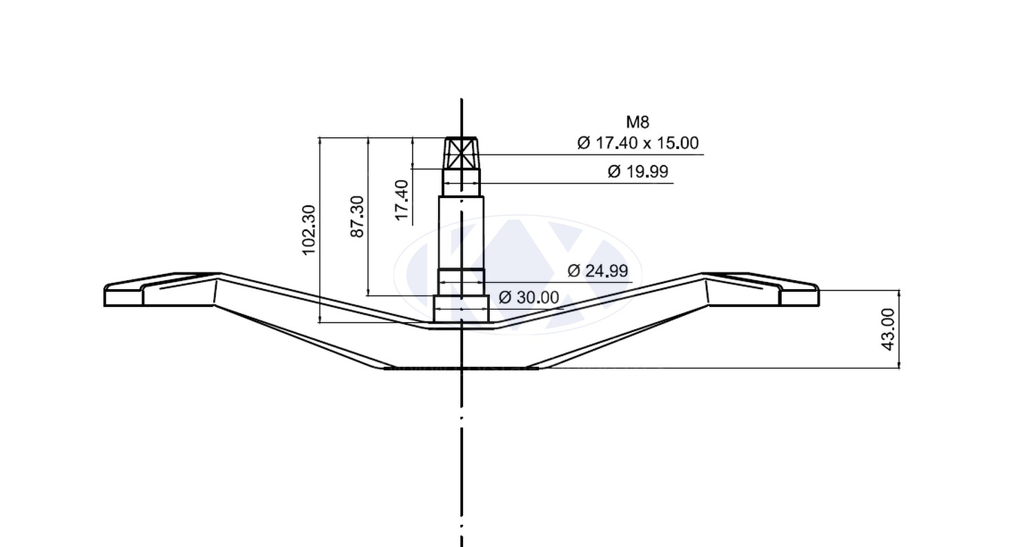 Крестовина барабана Bosch/Siemens 234681 EBI757
